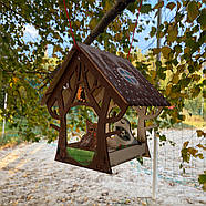 "Птаха" годівниця для птахів Nestwood + 3 пташки у подарунок, фото 5