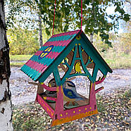 "Птаха" годівниця для птахів Nestwood + 3 пташки у подарунок, фото 4