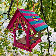 "Птаха" годівниця для птахів Nestwood + 3 пташки у подарунок, фото 3