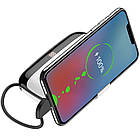 УМБ портативний зарядний Power Bank HOCO S29 10000 mAh, 3A, з вбудованим microUSB, білий, фото 5