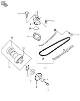 Комплект направляющих цепи Bajaj Boxer BMX 150 36JE0003