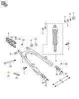 Слайдер цепи Bajaj Boxer BMX 150 JB122003