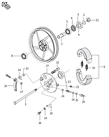 Ось Bajaj Boxer BMX 150 DJ151041