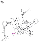 Ремкомплект тормозной машинки Bajaj Boxer BMX 150 DE191043