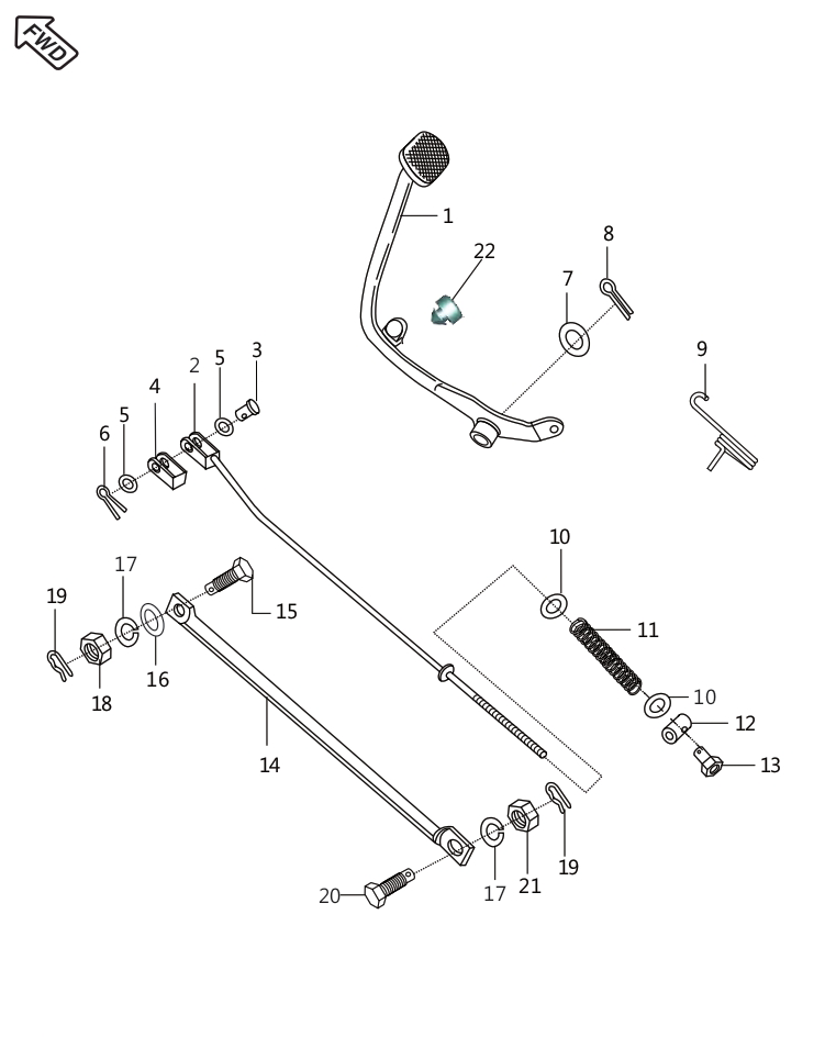 Демпфер Bajaj Boxer BMX 150 DD161078 - фото 1 - id-p1693351444