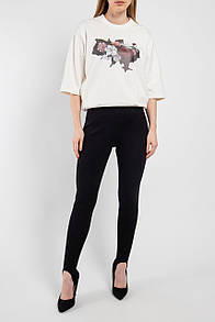 Лосини жіночі зі штрипками чорні Marshal Wolf MKMO-164