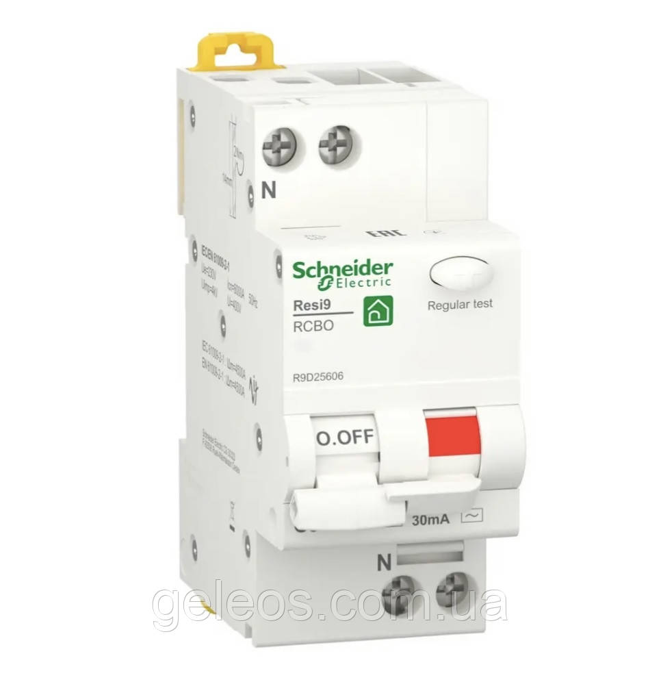 Диф. автомат Resi9 40А 1P+N 6ka AС 30мА Schneider electric