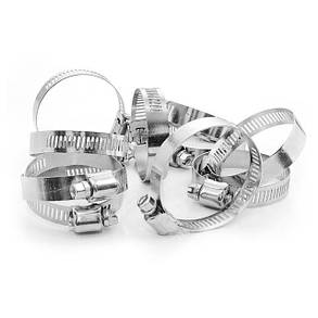 Хомут сталевий оцинкований 12,7 мм D 33-57 мм INTERTOOL TC-0133, фото 2