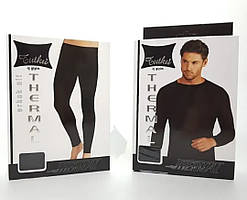 Комплект чоловічої термобілизни кофта та штани 44/46р TM Tutku Туреччина чорний