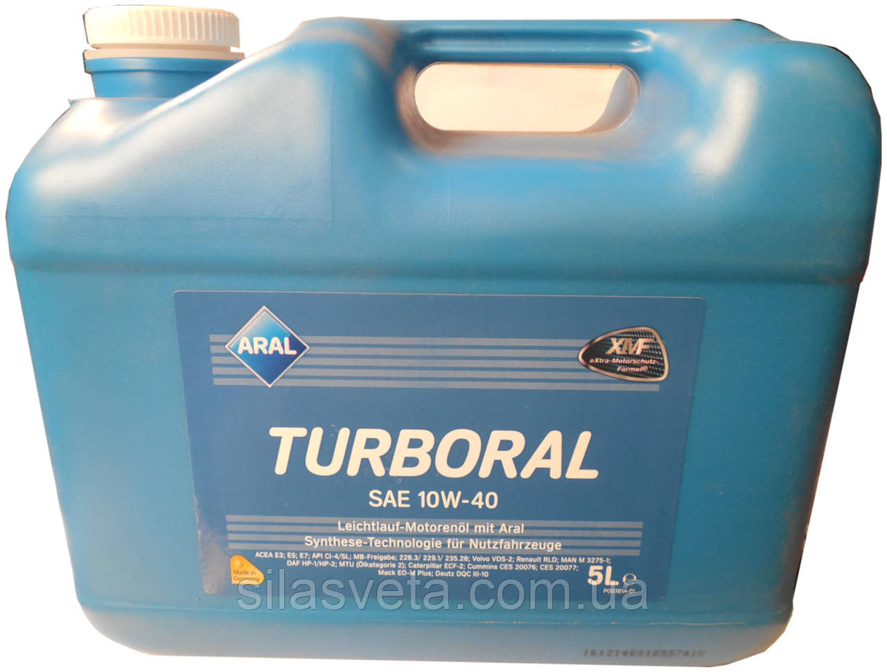 Автомобільна моторна напівсинтетична олива Aral Turboral 10W40 5L , фото 1