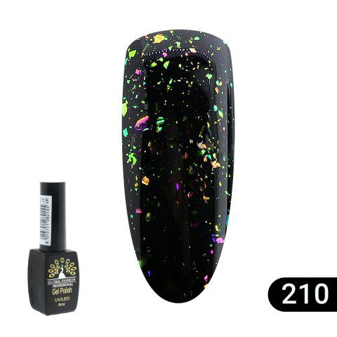Гель-лак Global Fashion No210 пластівці юки 8ml