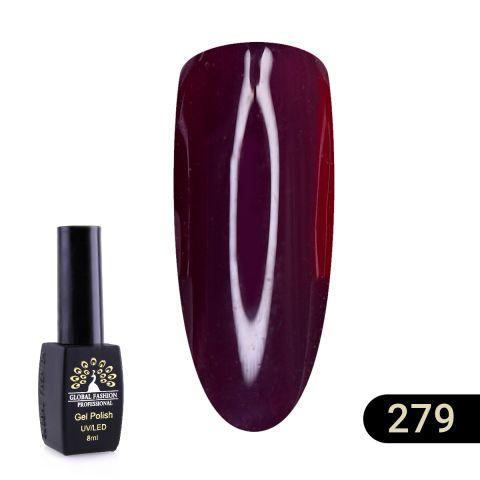 Гель лак Global Fashion Black Elite №279 виноградний 8 ml