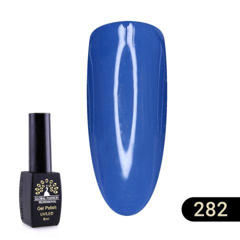 Гель лак Global Fashion Black Elite №282 сіро-синій 8 ml