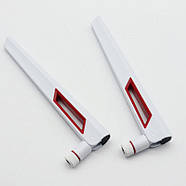 2 шт. антена WiFi універсальна 8dBi 2.4-5.8 GHz RP SMA для маршрутизаторів, модемів, репітерів, фото 2