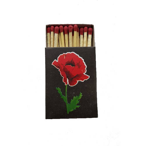 Хозяйственные спички "Красный Мак" 10 штук в блоке, 1000 в ящике (ID ...