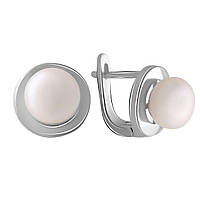 Срібні сережки SilverBreeze з натуральними перлами (2055280)