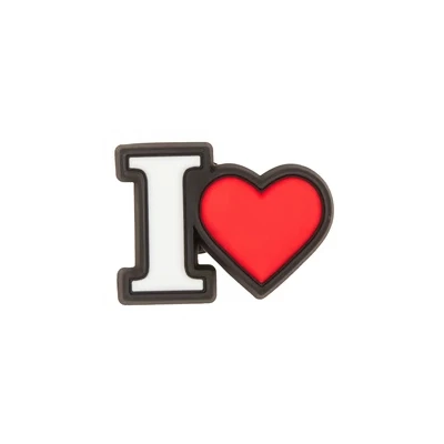 Джибітси прикраси для взуття кроксів сабо JIBBITZ I HEART Я люблю № 42