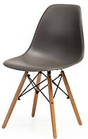 Пластиковый стул на ножках EAMES CHAIR M-05 Серый для кухни кафе ресторанов grey VetroMebel