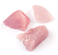 Натуральный камень галтовка крошка Розовый кварц не обработанный скол 20-45 мм 2 шт