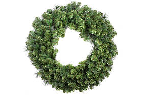 Новорічний вінок преміум із ялини для декору 75 см