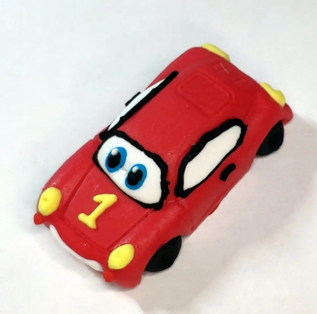 Цукрова фігурка "Машинка маленька" червона