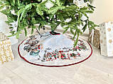 Спідниця коврик під ялинку Новорічна гобелен 90 см. VILLAGE, фото 2