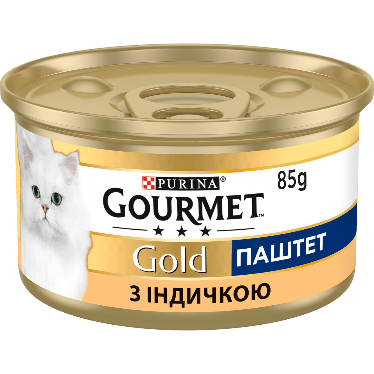 Влажный корм GOURMET Gold для взрослых кошек, паштет с индейкой 85 г (7613031380992) - фото 1 - id-p1689088142