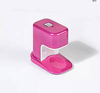 Лед лампа мини c USB для гель-лака розовая (для одного пальца)