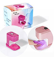 Мини led лампа с USB розовая для одного пальца и сушки гель-лака