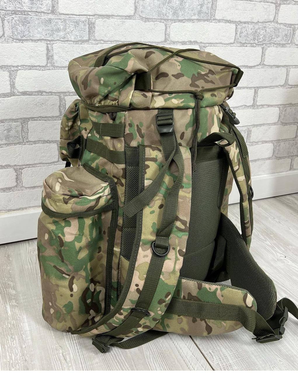 Тактический рюкзак на 70 литров мультикам Военный армейский походный туристический рюкзак Прочный (DB-12390) - фото 3 - id-p1693382244