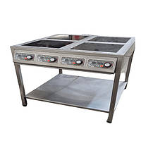 Індукційна плита професійна на 4 конфорки -"Vektor C01D"