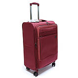Зносостійка тканина валіза середня 70 л, Airtex бордова, фото 2