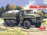 Збірна модель (1:72) Армійський вантажний автомобіль Урал-375Д, фото 3