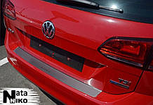 Накладки на бампер Volkswagen GOLF VII c 2012- (NataNiko)