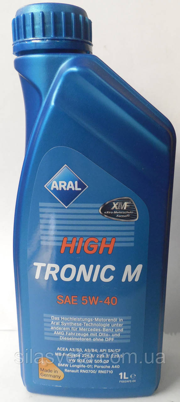 Автомобільна моторна синтетична олива Aral High Tronic M 5W40 1L