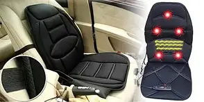 Масажна накидка Seat Cushion Massager на крісло автомобіля — масажна накидка з підігрівом у машину офіс, фото 3