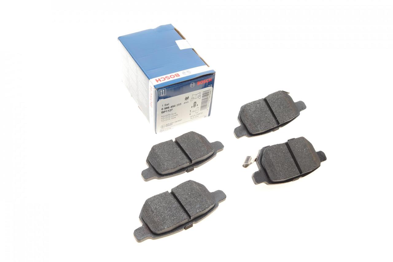 Колодки гальмівні задні Toyota Corolla Auris 06-14 IQ Urban Cruiser 09-15 Prius 12- Yaris 05- (Bosch 0986494255)