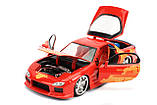 Машина металева Jada "Форсаж" Мазда RX-7 (1993), оранж, масштаб 1:24, 8+ | 253203059, фото 5