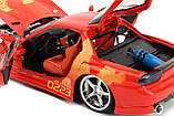 Машина металева Jada "Форсаж" Мазда RX-7 (1993), оранж, масштаб 1:24, 8+ | 253203059, фото 10