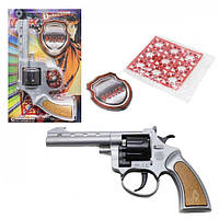 Дитячий іграшковий Револьвер Містер Кей на пістонах + значок у комплекті