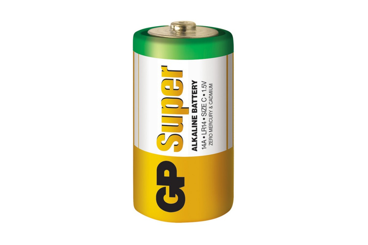 Батарейка GP LR14 C SUPER ALKALINE 1.5V 14A-S2 (1 шт)