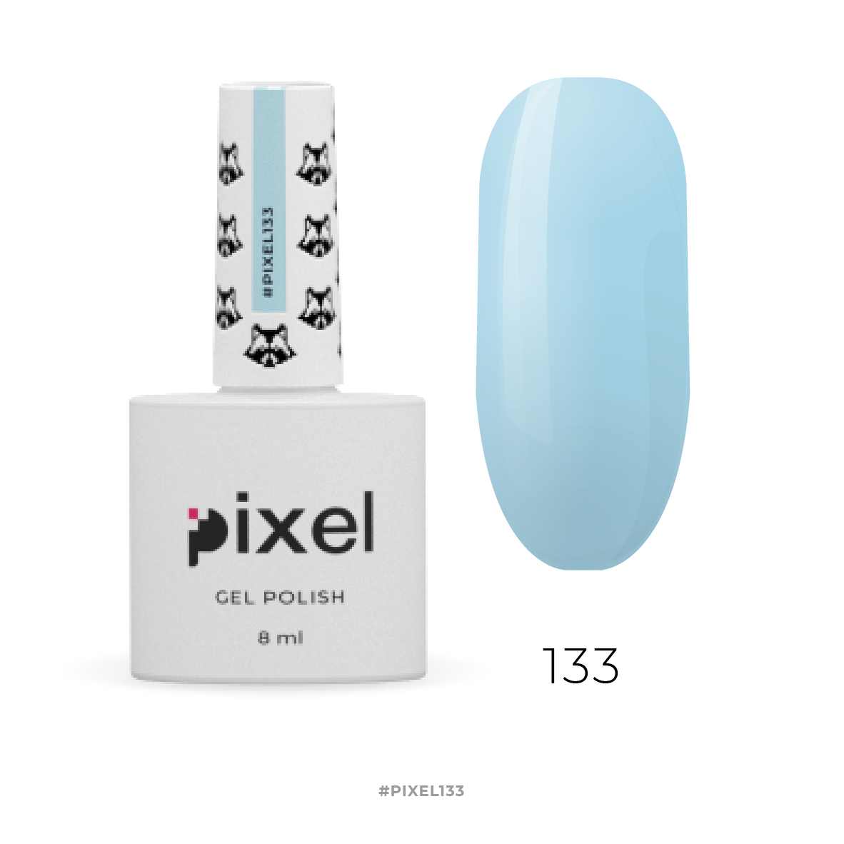 Гель лак Pixel №133 блакитний 8ml