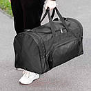 Дорожня сумка чоловіча спортивна biz чорна містка для тренувань у залі та подорожей на 60 литров, фото 6