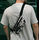 Сумка на пояс Intruder піксельна з чорним логотипом, фото 3