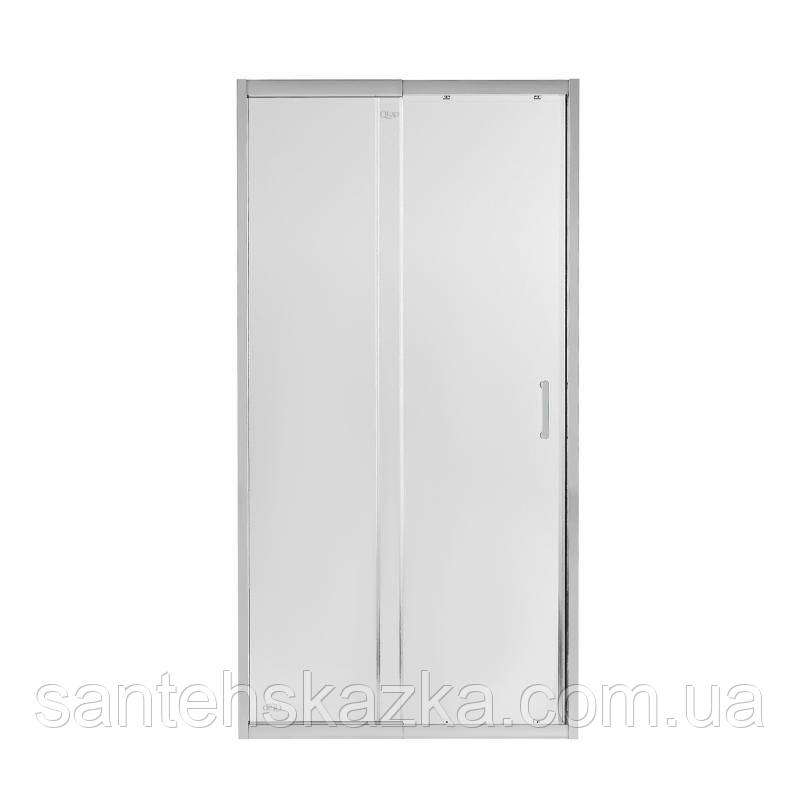 Душові двері в нішу Qtap Taurus CRM209-1.C6 90-100x185 см, скло Clear 6 мм, покриття CalcLess, фото 1
