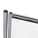 Душевая дверь в нишу Qtap Taurus CRM2012-13.C6 120-130x185 см, стекло Clear 6 мм, покрытие CalcLess, фото 4