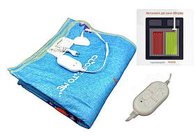 Електропростирадло 2-х зонне 140х155 LUX Ромашка2