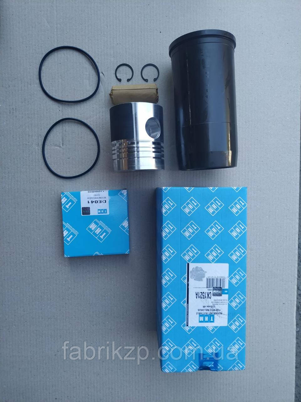 Поршнекомплект THM Польща) (г+п + к +пал + сть.к + пас.к) 4 кан. Д65-1000108-С, фото 1