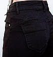 Джинси жіночі утеплені звужені чорного кольору Американка M.Sara на байці, фото 4