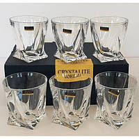 Набір склянок для віскі Bohemia Crystalite Quadro, 6*340 мл (2K936/99A44/340)